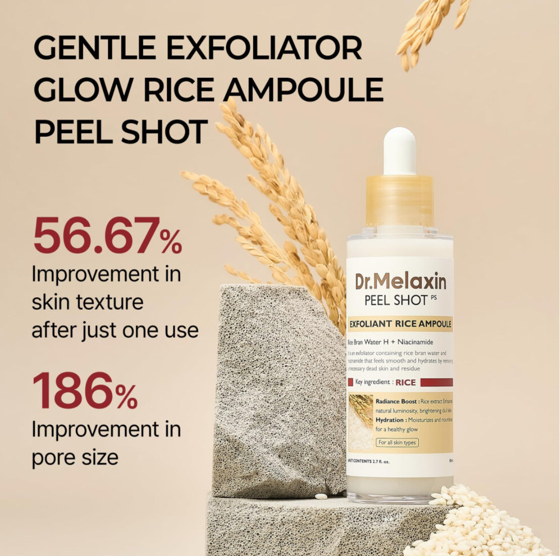 Dr. Melaxin – White Rice Exfoliating Peel Shot